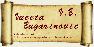 Vuceta Bugarinović vizit kartica